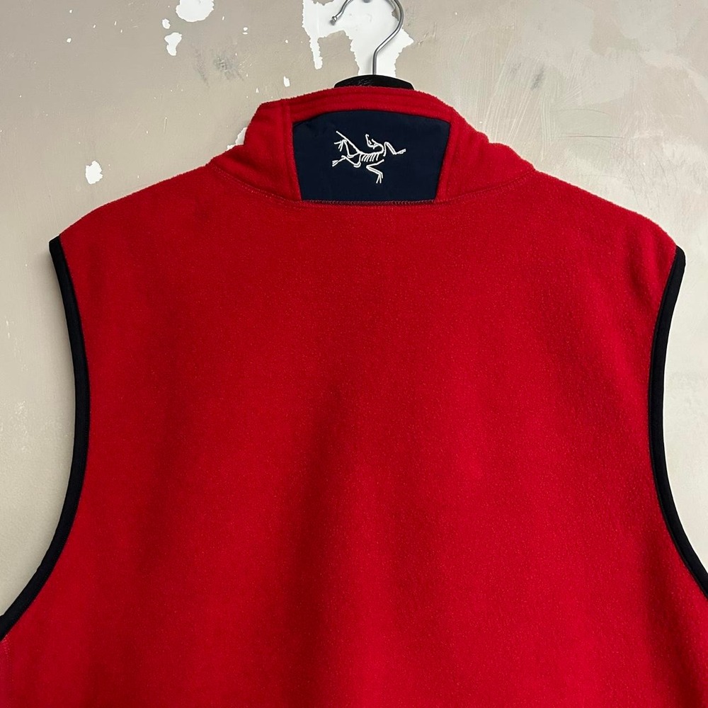 Vintage Arcteryx Delta Fleece Vest Red Polartec Mens XL Gorpcore 2000s - Picture 3 of 8